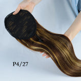 Brazilian virgin human hair straight drawstring ponytail clip-in extension by HSF Marketplace