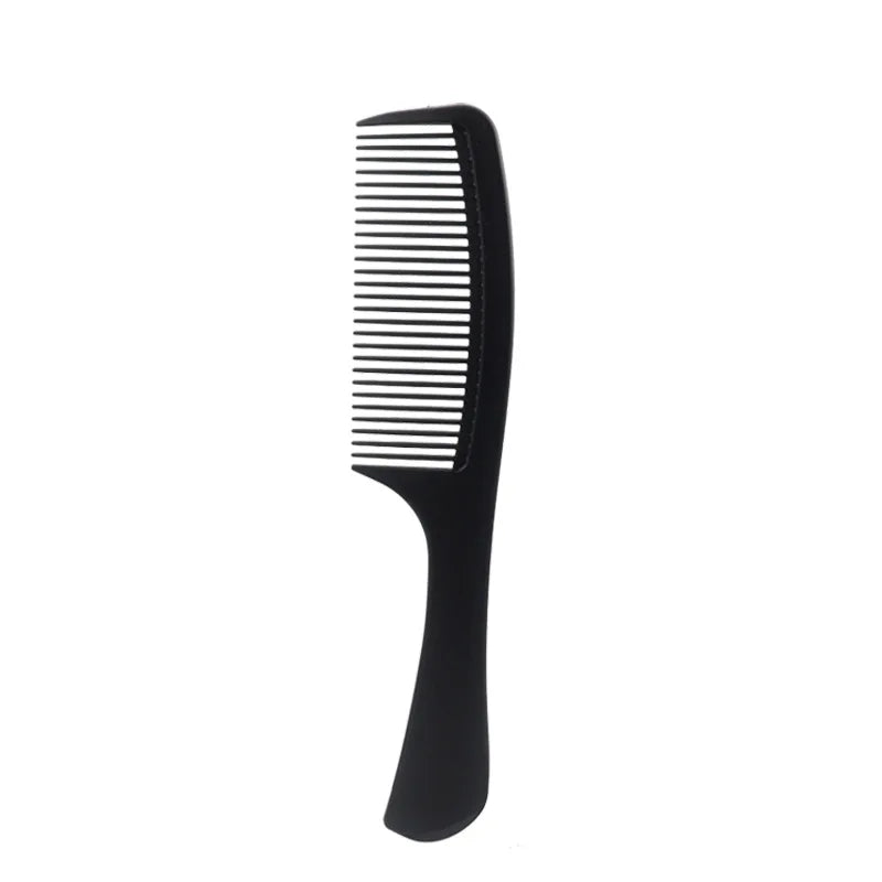 Black carbon professional hairdresser comb, double-sided, heat resistant, antistatic styling tool for salon barber use