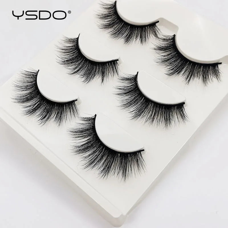 HSF Marketplace natural full 3D false eyelashes for cat eye looks