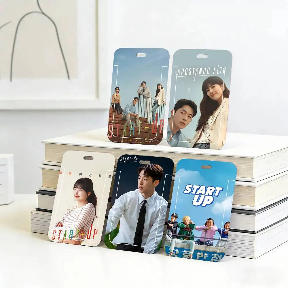 Korean drama ID card sleeve with lanyard by HSF Marketplace, clear holder for easy access