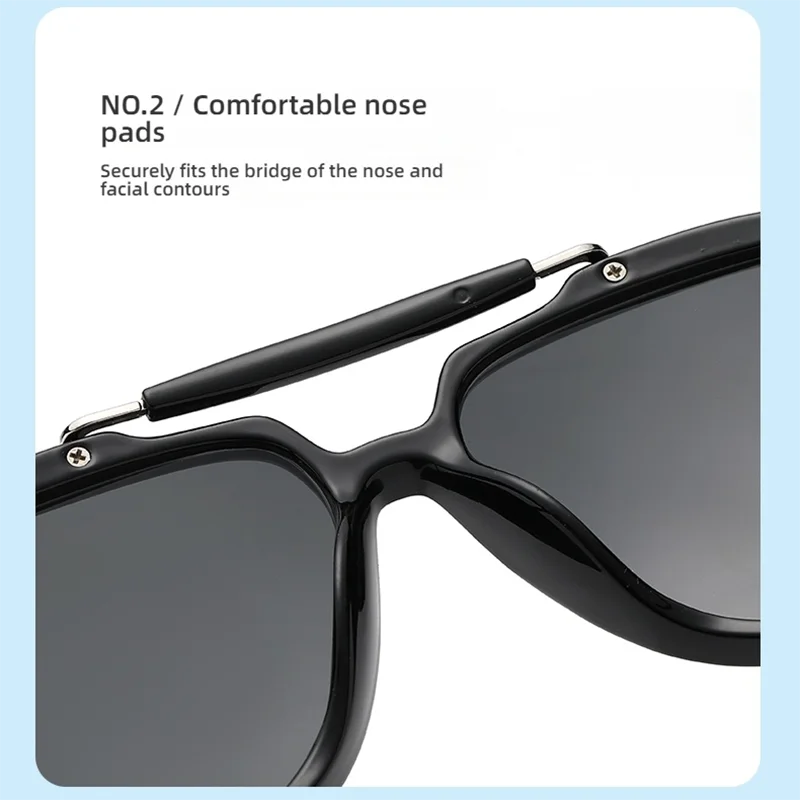 Large frame pilot sunglasses by Retro Brand Design Sense, women's UV400 protection fashion accessories with stylish oversized lenses.