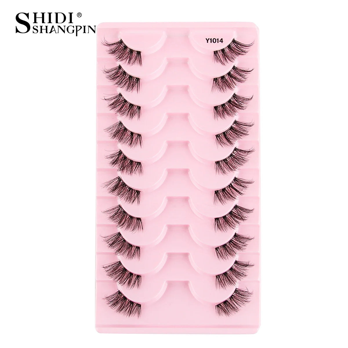 Half Eyelashes False Lashes 10-5 Pairs Cat Eye Eyelashes Eyelash Extension 3D Mink Half Lash Natural Makeup Faux Cils Maquiagem