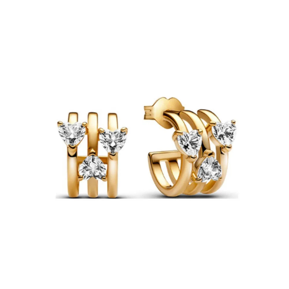 925 silver butterfly square heart-shaped earrings by HSF Marketplace