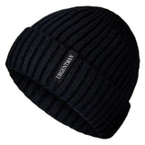 Urgentman unisex warm winter beanie hat with plush fur lining and thick knitted design for women and men