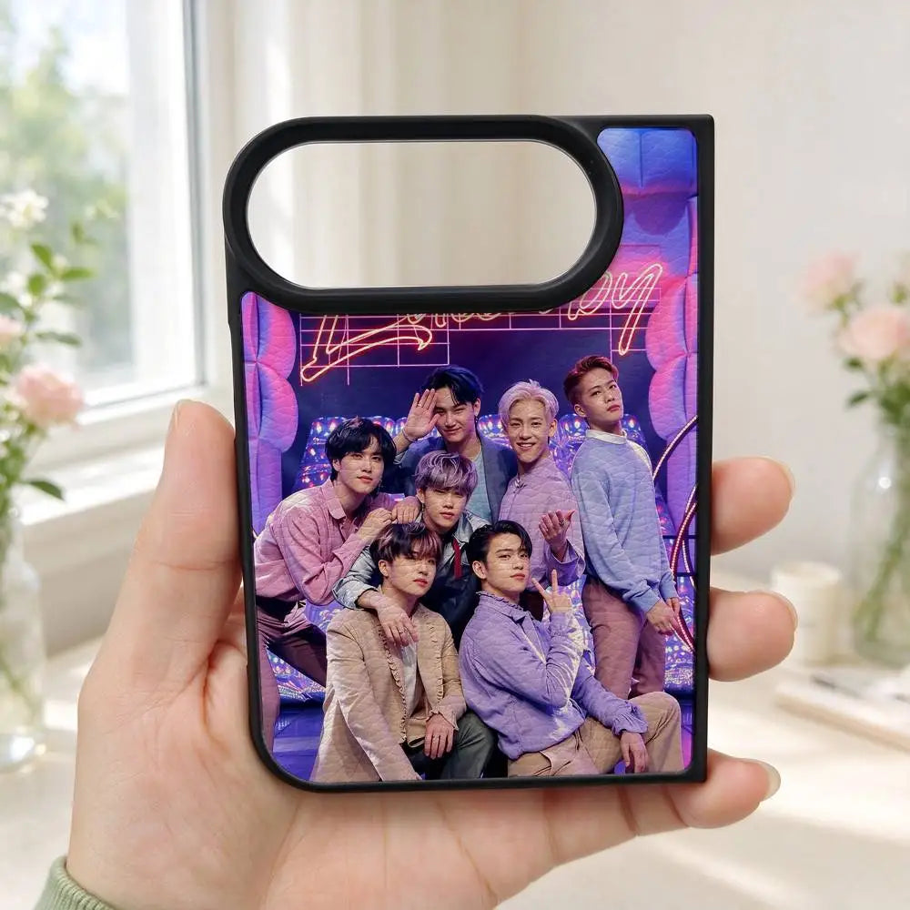 GOT7 K-pop band leather-texture phone case for iPhone Duo by HSF Marketplace