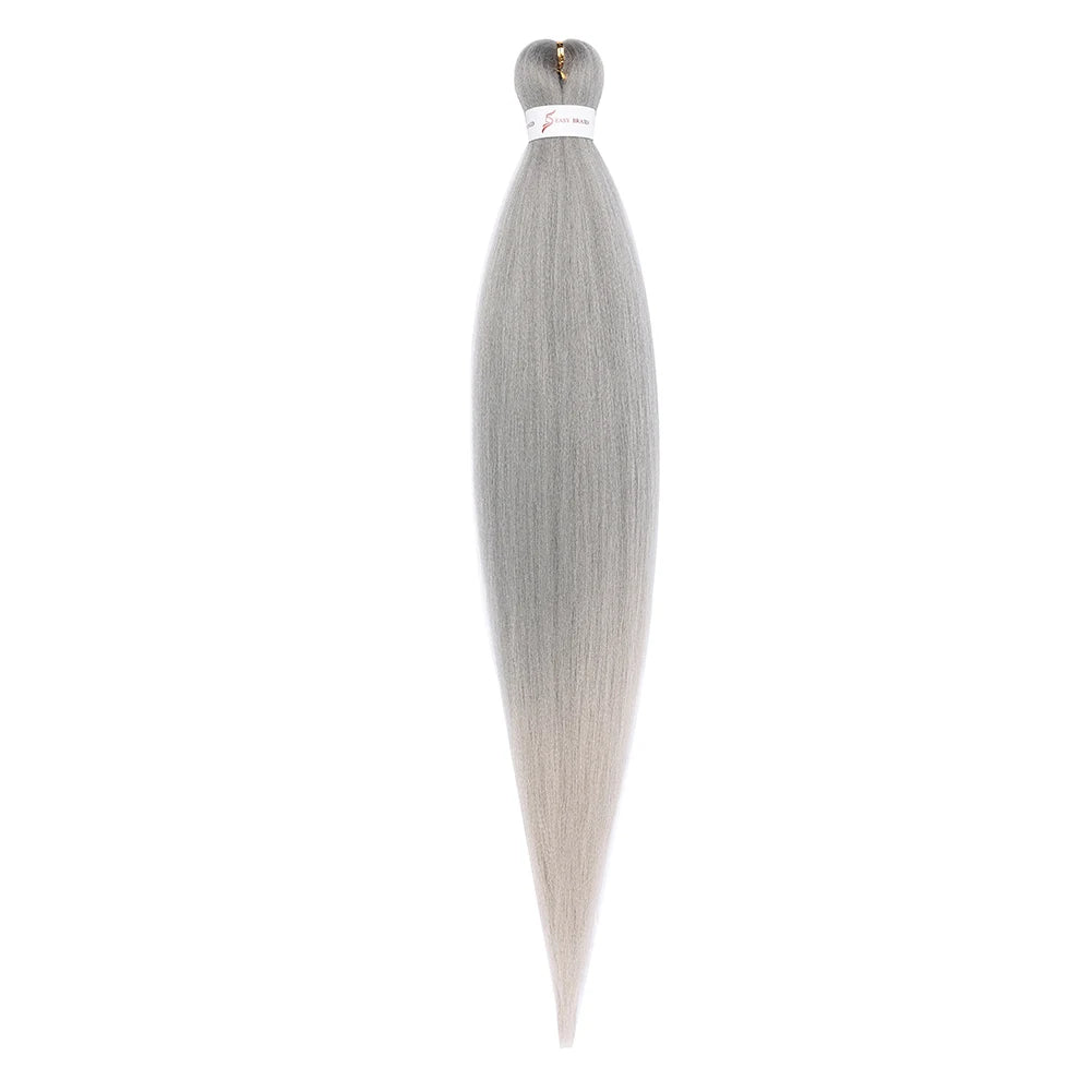 Pre-stretched Braids Hair Professional Itch Free Hot Water Setting Synthetic Fiber Ombre Yaki Texture Braid Hair Extensions