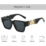 Luxury vintage square sunglasses by HSF Marketplace for men and women, 2026 style