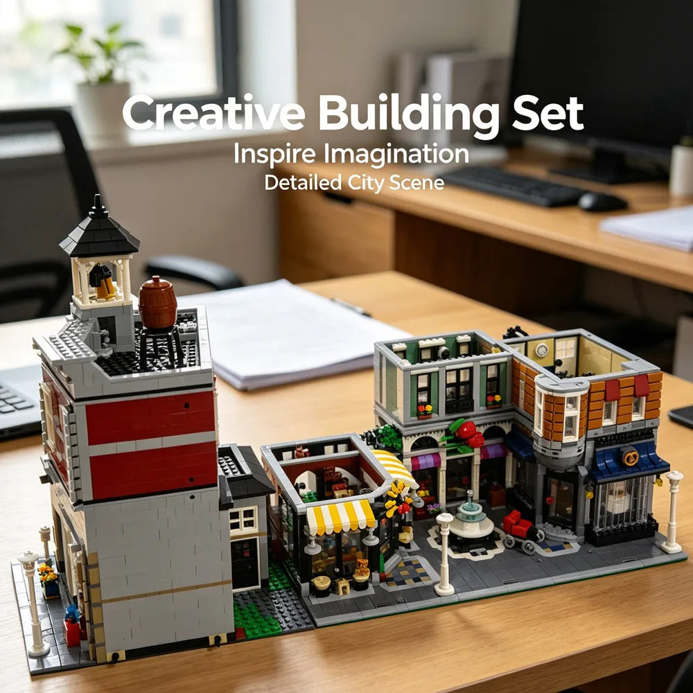 Street View building blocks set for adults, classic architecture model by HSF Marketplace