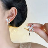 925 Sterling Silver Bow Knot Ear Clip for Women - Sweet Jewelry Gift