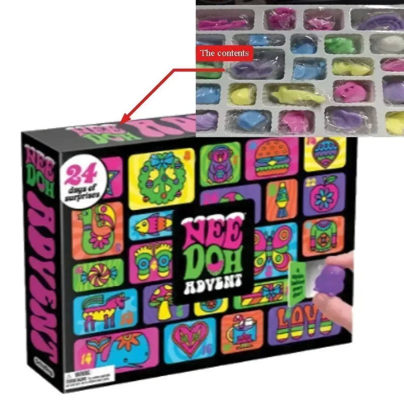 NeeDoh Advent Calendar 2026 with 24-day countdown sensory fidget toys by HSF Marketplace