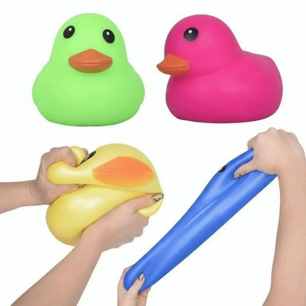 New Large Size Duck Stress Relief Toy Soft Material Colorful Squishy Duck Toy Giant Squeeze Design Fidget Duck Toy For Adults