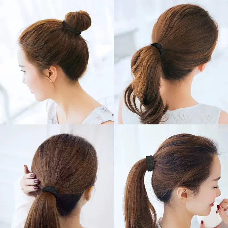 50/100Pcs Mixed Color Hair Rubber Bands,Women High Elastic Hair Ties,Korean Ponytail Holders,No Damage Hair Headbands