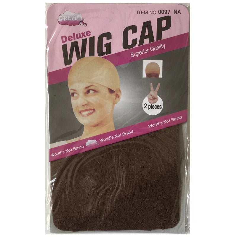 Brown stretchable wig caps, 10-piece set for easy weaving, HSF Marketplace human hair wig accessories