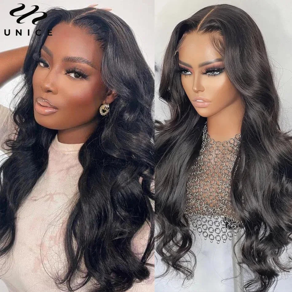 Body wave glueless 13x4 lace frontal human hair wig by HSF Marketplace