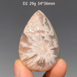 Pure Natural Madagascar Cherry Blossom Agate Water Drop Pendant Drilled Hole Healing Energy Crystal Home Decor DIY Jewelry Gift