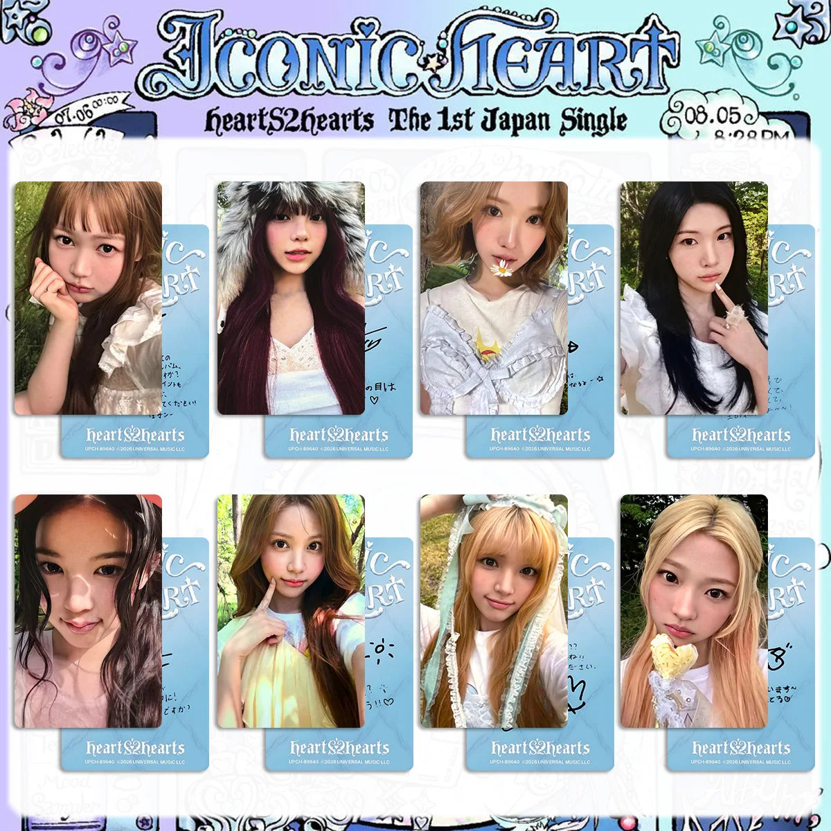 KPOP Hearts2Hearts LOMO photo cards for fans and collectors, K-culture merch by HSF Marketplace
