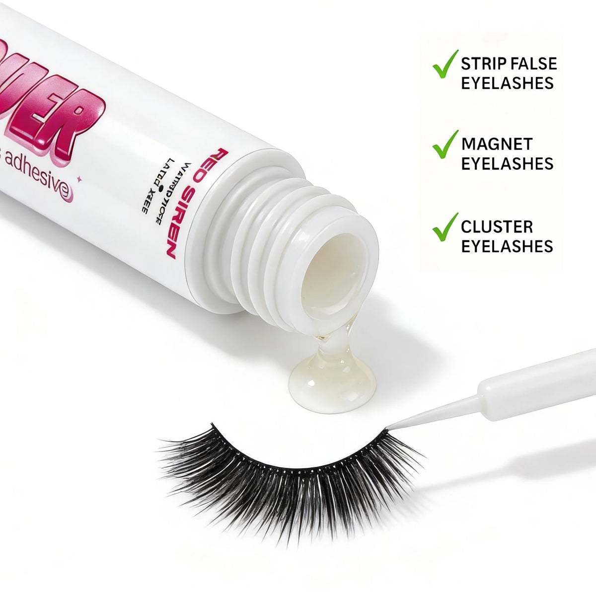 Clear Eyelash Glue Super Strong Hold Adhesive Waterproof  Long Lasting False Lash Glue Makeup Tool