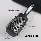 Thermal Round Hair Brush Set Anti-slip Handle Nylon Bristle Salon Hairdressing Curle Roller Comb Blow Drying Volume Styling Tool
