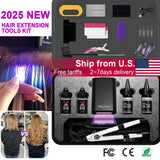 UV light hair extension tool set for easy application by HSF Marketplace