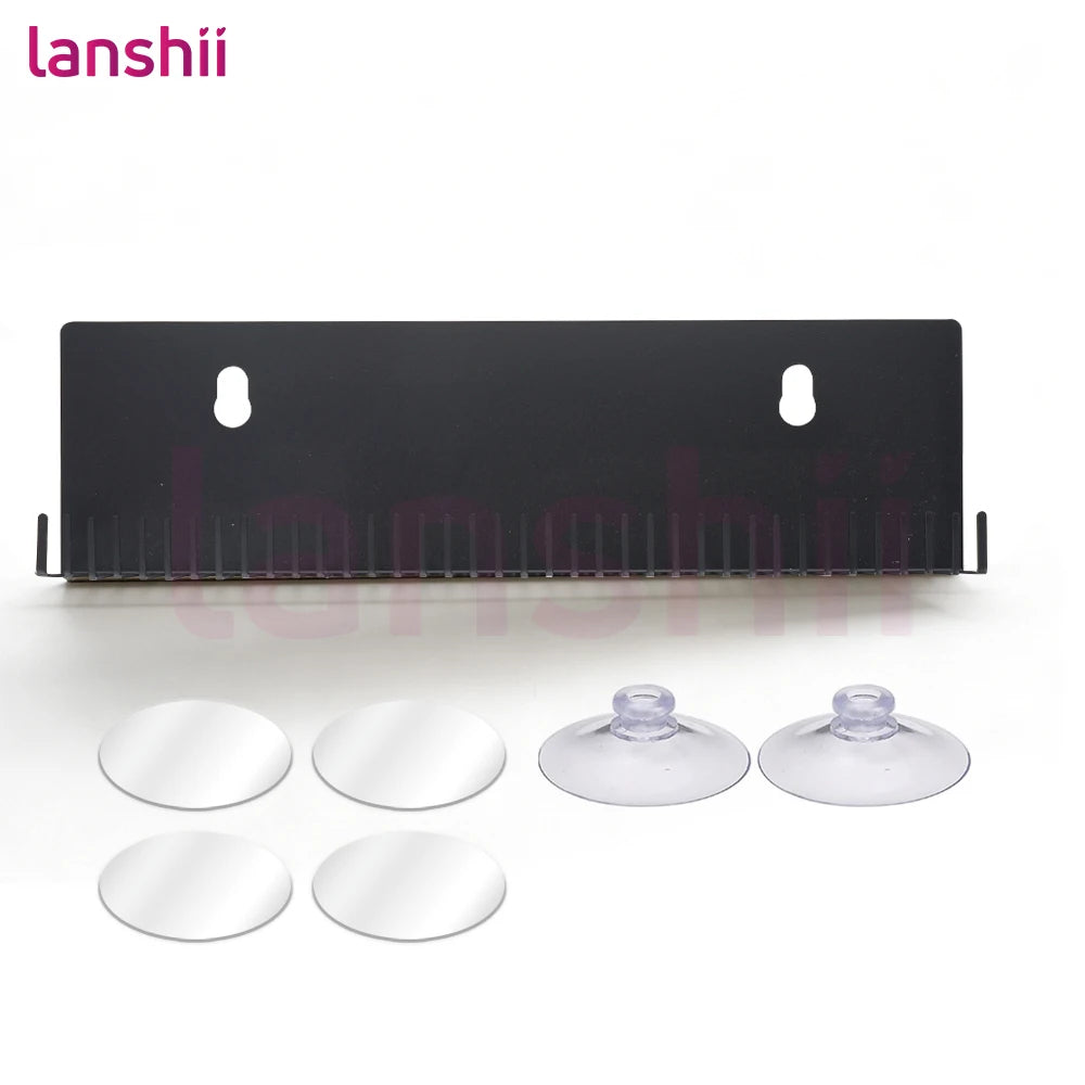 Lanshii Hair Extension Stand, Stainless Steel Holder for Wigs & Extensions, Salon Storage & Styling Organizer