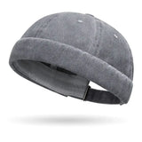 Women's hip hop beanie skullcap, brimless baggy melon cap with cuff for spring streetwear