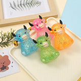 Glitter Highland Cow Squishy Toy Stress Relief Toy Anxiety Relief Fidget Toy Sensory Toy for ADHD Squeezing Stress Relief Gift