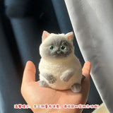 Soft Cute Cat Squishy Toy Kawaii Slow Rising Animal Figure Stress Reliever Squeeze Mini Plush-Like Gift Kids Adults