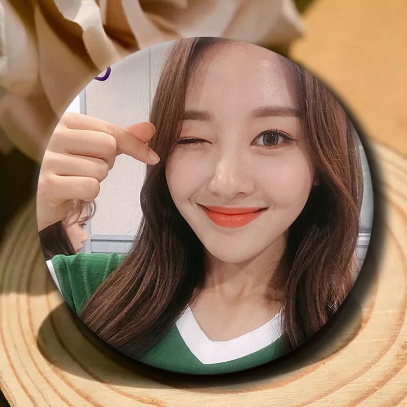 Kpop YVES soft button pins for LOONA fans, cute K-culture accessories by HSF Marketplace