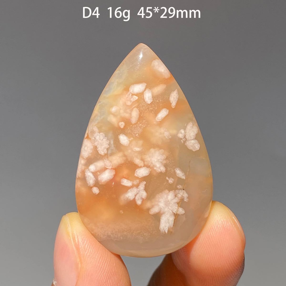 Pure Natural Madagascar Cherry Blossom Agate Water Drop Pendant Drilled Hole Healing Energy Crystal Home Decor DIY Jewelry Gift