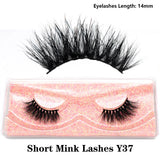 Dropshipping Short 3D Mink Lashes Fake Eyelashes Natural Soft Wispy Cruelty Free Lashes Fluffy Lightweight Eye Lashes Extension