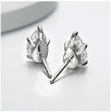 Lab-grown diamond drop earrings in 18K gold with 0.5 ct pear-cut stones by HSF Marketplace