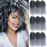 Wakego 12 Inch Marlybob Crochet Braids Afro Curly Short Passion Twist Marlybob Jerry Curl Crochet Hair Kinky Twist Braiding Hair