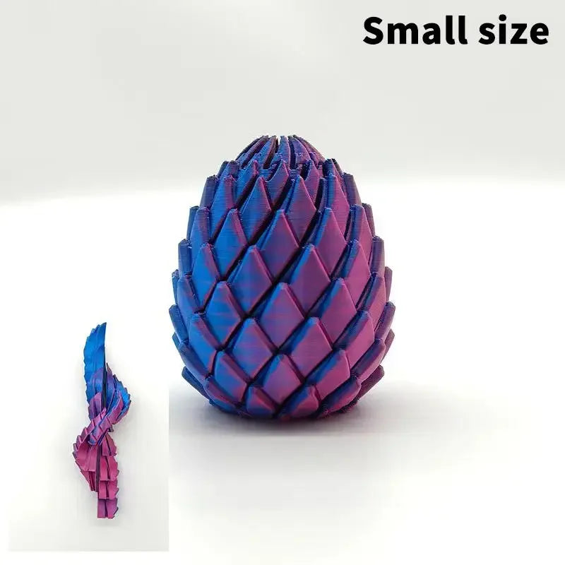 Decompression Dragon Egg 3D Printed Fidget Toy Anti Stress Anxiety Relief Portable Device for Home Office Travel Use