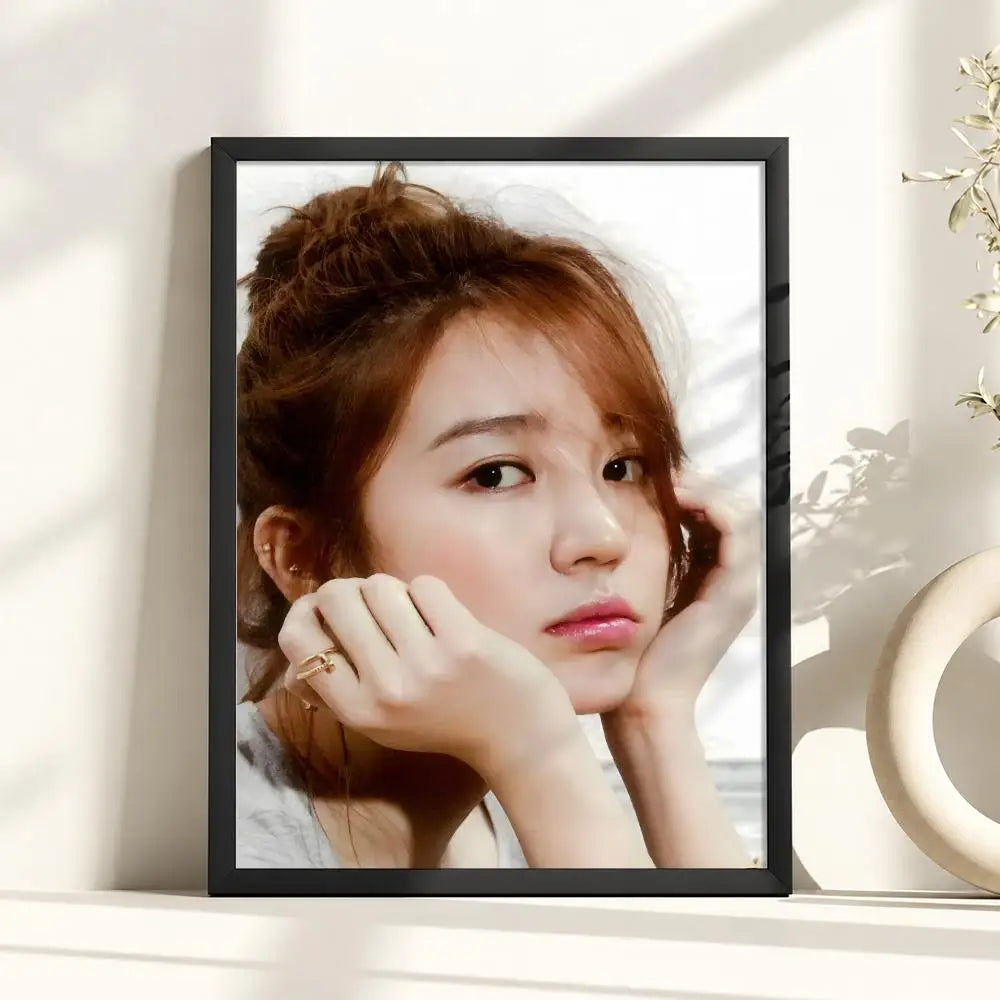 Yoon Eun Hye retro visual poster for home decor, K-culture merch by HSF Marketplace