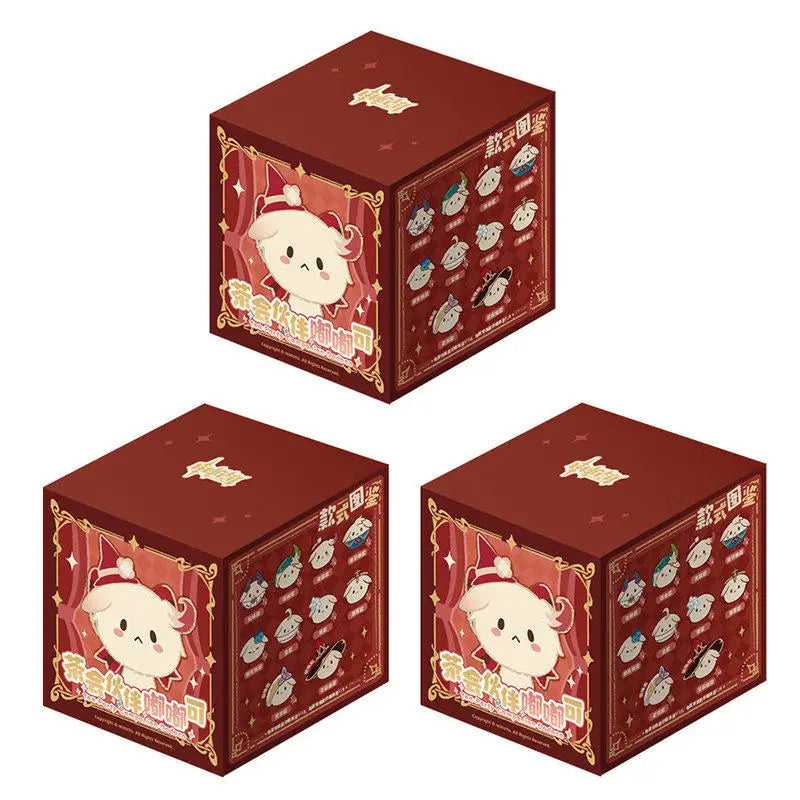 miHoYo Genshin Impact Dodoco plush keychain blind box featuring Klee, collectible figure from the Tea Party Companion series
