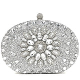 Sparkly women's rhinestone clutch purse with luxurious design, ideal for evening events, by HSF Marketplace.