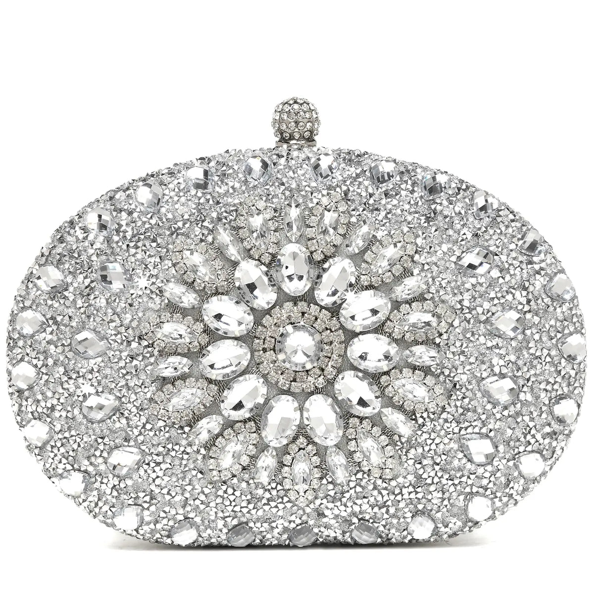 Sparkly women's rhinestone clutch purse with luxurious design, ideal for evening events, by HSF Marketplace.