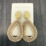 Colorful handmade water drop shape earrings for women, HSF Marketplace jewelry