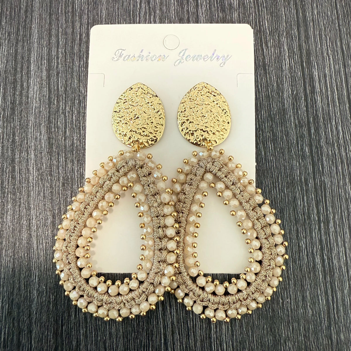 Colorful handmade water drop shape earrings for women, HSF Marketplace jewelry