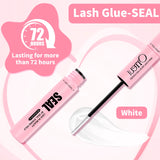 10ml Cluster Lash Glue Waterproof Sweatproof Black Eyelash Adhesive Quick-Dry Clusters Hold up to 72 Hours