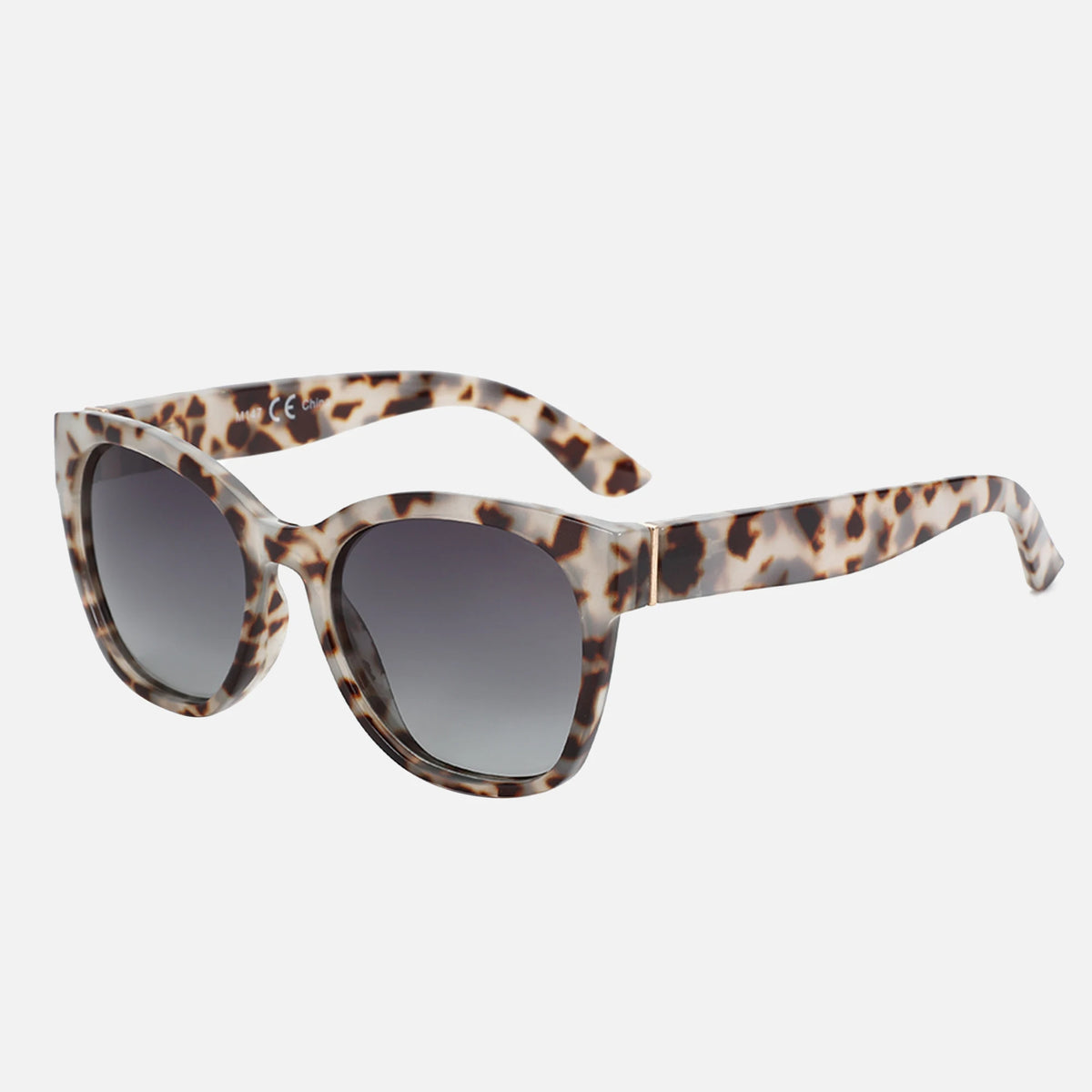 Fashion HSF Marketplace ZENOTTIC thick butterfly frame polarized sunglasses for women with UV400 protection and cat eye style.