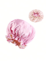 Two-tone satin reversible bonnet for sleeping and hair protection by HSF Marketplace