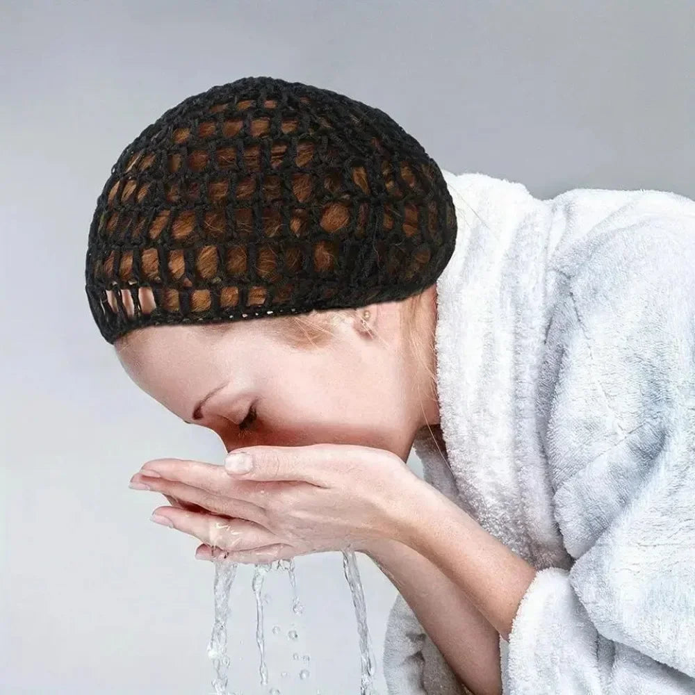 Handmade thick thread crochet hair cap for wig and sleep protection by HSF Marketplace