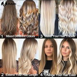 7-piece clip-in 100% human hair extensions, natural straight Remy hair wefts in 12–26 inch lengths