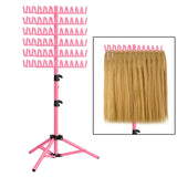 Hair Braiding Rack 2 Sided Hair Racks for Braiders Standing Height Adjustable Braid Rack Hair Extension Holder for Salon Home
