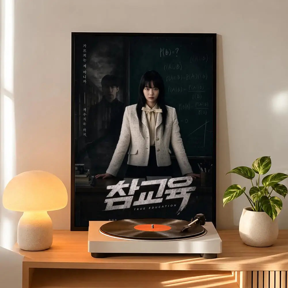 Korean romance drama poster, K-culture merch by HSF Marketplace for home decor and gifts