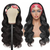 Body wave Remy human hair headband wig, 180 density, ready-to-wear, no lace front by HSF Marketplace