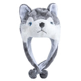 Women's HSF Marketplace plush 3D animal decorative winter hat with funny mischievous couple design