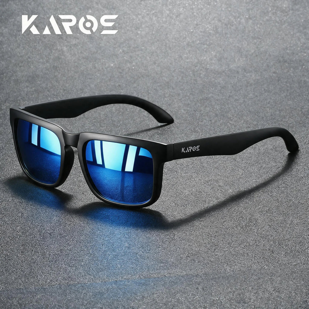 KAROS luxury vintage square polarized cycling sunglasses for men and women, UV400 protection, fashionable travel and driving eyewear