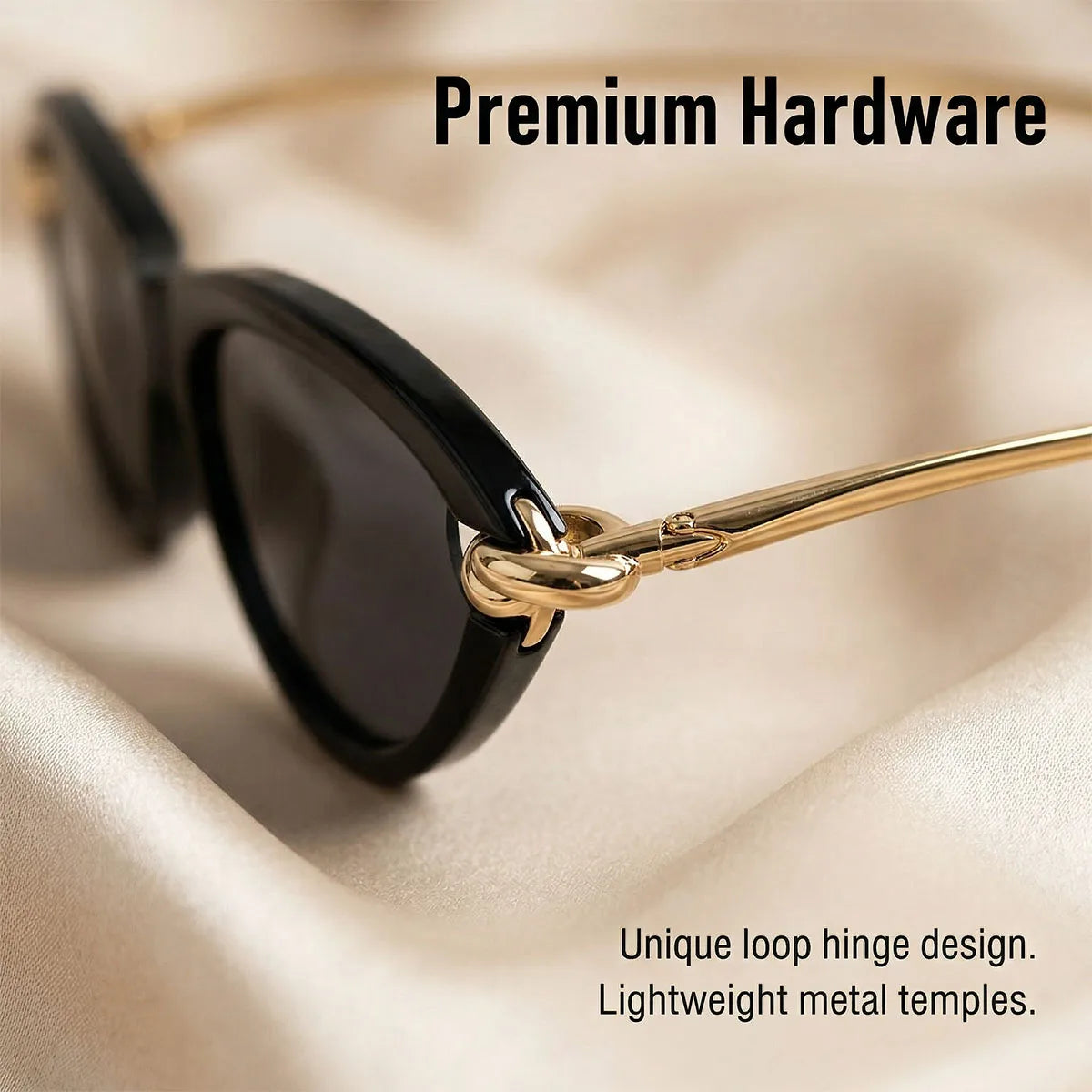 Trendy women's vacation cat eye sunglasses with UV400 protection by HSF Marketplace, stylish fashion glasses for sunny days.